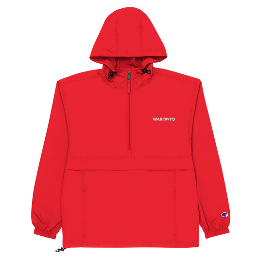 Embroidered Waronto Red Champion Jacket